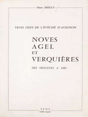 cover image of Trois fiefs de l'évêché d'Avignon